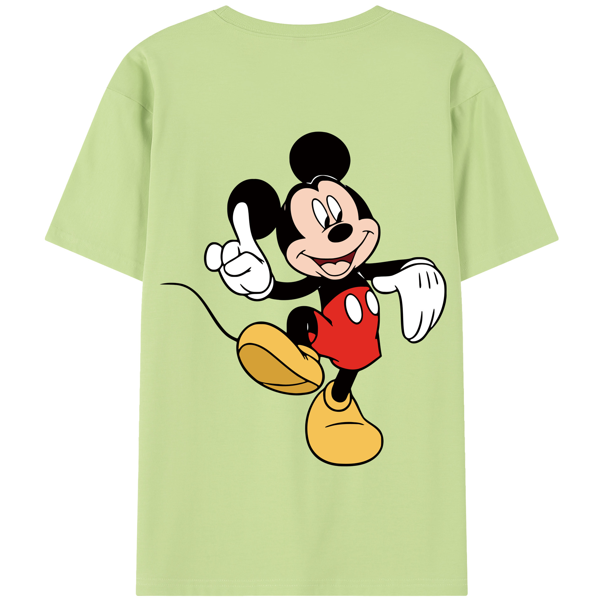 （画像用） ミッキーマウス Mickey Mouse 綿100％半袖Tシャツ（背面プリント）